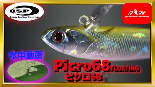 【水中動画】【PICRO68F】OSPのピクロ68 アクション～マクロ映像まで　ぴくろ