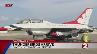 U.S. Air Force Thunderbirds arrive for Dayton Air Show