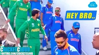 Dhawan Hafeez Won the Hearts | This is called Sportsmanship | India Pakistan Friendship moment !!