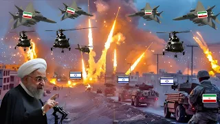 A Moment Ago!Irani Fighter Jets & War Helicopters Brutal Airstrikes On Israel Army Oil Convoy  GTA 5