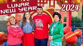 Lunar New Year Opening Day at Disney California Adventure 2024 | New Characters Meilin & Ming Lee!