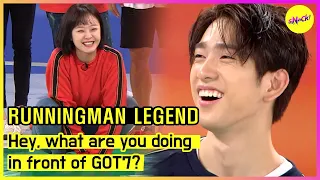 [RUNNINGMAN THE LEGEND]Hey, what are you doingin front of GOT7? (ENGSUB)
