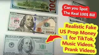 Can You Spot Fake vs Real US Dollar - Comparing Realistic Prop Money for TikTok Videos, Music Videos