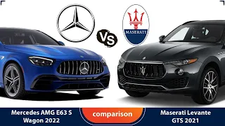 Mercedes AMG E63 S Wagon 2022  vs Maserati Levante GTS 2021 Comparison
