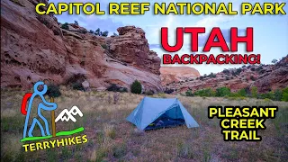 Capitol Reef National Park -  Pleasant Creek Trail solo backpacking