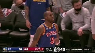 Great Hustle Play and Behind the back pass by Iggy🏀💪 | Warriors vs Bulls |