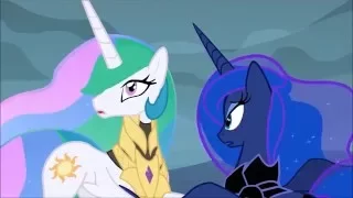 celestia y luna v s  rey sombra batalla conpleta (amv)