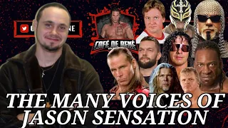 Jason Sensation impersonates various wrestlers