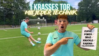 1 KRASSES TOR mit JEDER TECHNIK! ⚽️😱 | SkillsMitMarvin