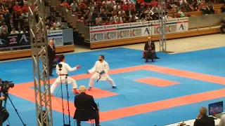 premier alemania kumite  75kg KARATE DO japon VS azerbaiyán