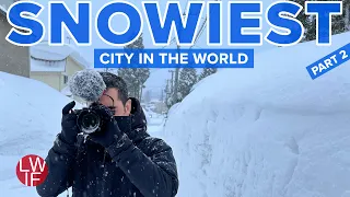 20 Feet of Snow | World's Snowiest City Part 2 | Aomori, Japan