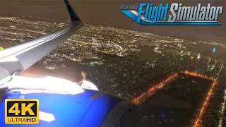 Flight Simulator 2020 *4K ULTRA GRAPHICS* New York Night Take-off At LaGuardia Airport | A320N