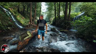 Camping in a Wind Storm - Flooded Creeks - ASMR Adventure for the Mind, For Sleep, and To Relax