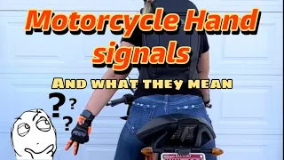 Motorcycle Hand Signals + What They Mean