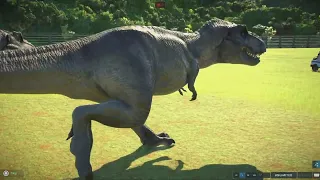 Jurassic World Evolution 2 - Releasing the T-rex
