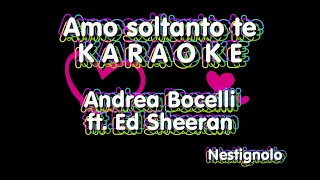 KARAOKE Amo soltanto te - Andrea Bocelli ft  Ed Sheeran