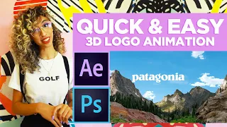 3 MINUTE TUTORIAL!!! 3D Logo Animation (AFTER EFFECTS & PHOTOSHOP)