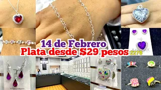 Joyeria BARATA del Centro 😱 Plata .925 desde $29 PESOS en "Azahara"  |Modelos para 14 de FEBRERO ♥️