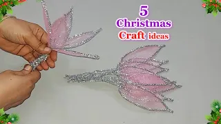 5 Economical Christmas Decoration idea with simple material |DIY Affordable Christmas craft idea🎄168