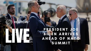 LIVE: President Joe Biden arrives in Madrid ahead of NATO summit