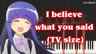 [Higurashi no Naku Koro ni Gou OP] : I believe what you said (TV size) Piano Arrangement