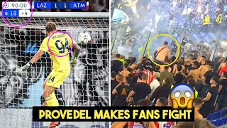 Lazio Fans' Reaction went Crazy As Provedel Scored a Goal in the Champions League