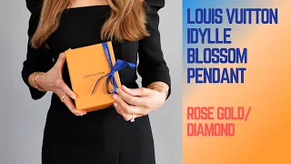 LOUIS VUITTON Idylle Blossom LV Pendant /Rose Gold and Diamond
