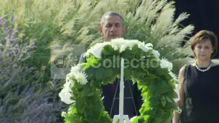 VA: 9 11 PENTAGON - OBAMA WREATH-LAYING