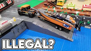 LEGO Boat Launch MOC! Illegal Building Technique?