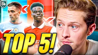 Top 5 Premier League Wingers RANKED!