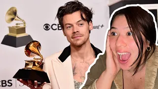 REACTING TO HARRY STYLES GRAMMY ALBUM OF THE YEAR WIN