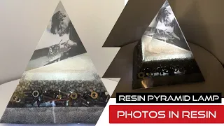 How to Make a Resin Memorial Pyramid Nightlight - Photos in Resin
