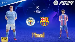 FIFA 24 - Manchester City Vs Barcelona - Champions League Final 23/24 | PS5™ [4K60]