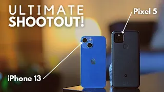 iPhone 13 vs Pixel 5 camera comparison! The Ultimate Camera Shootout of 2021!