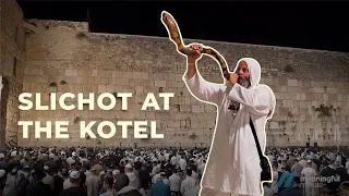 Slichot at the kotel in Jerusalem | Prayer for the Jewish High Holidays. Song: Ochila by Ishay Ribo