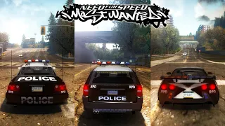 Driving EVERY POLICE CAR in NFS Most Wanted!