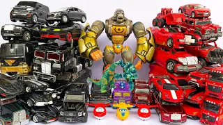 Full TRANSFORMER Robot Tobot Car Park: The Last Knight OPTIMUSPRIME vs MEGATRON & SCAR KING Cartoon