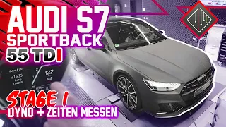 Audi S7 Sportback F2 55 TDI Stage 1 | Chiptuning - Dyno - 100-200 km/h | mcchip-dkr