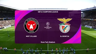 FC Midtjylland vs S.L. Benfica (09/08/2022) UEFA Champions League PES 2021