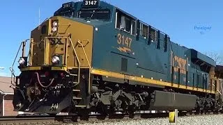 NS Train 230 With CSX ES44AC Locomotive 3 5 2014