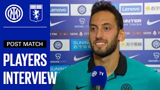 INTER 4-0 GENOA | CALHANOGLU + SKRINIAR EXCLUSIVE INTERVIEWS [SUB ENG] 🎤⚫🔵🤣