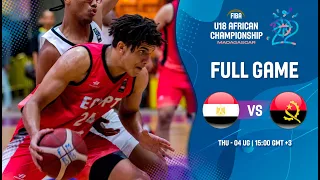 Angola v Egypt | Full Basketball Game | FIBA U18 African Championship 2022