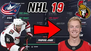 Ryan Dzingel to Columbus!! - NHL 19 Trade Simulation