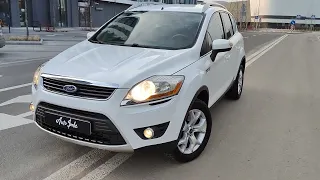 краткий обзор Ford Kuga 2010 white