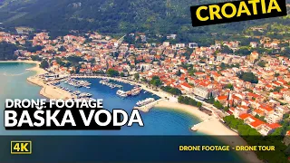 Baska Woda Chorwacja z góry, oszałamiające nagranie z drona