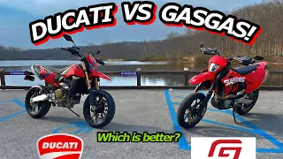 2024 Ducati Hypermotard 698 Mono and 2023 GasGas 700sm first ride and review!