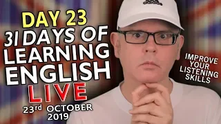 31 Days of Learning English - DAY 23 - improve your English - KITCHEN DAY - 23rd October - WEDNESDAY