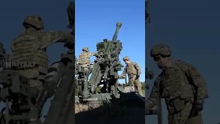 US M777 155 mm howitzers in Ukraine #shorts