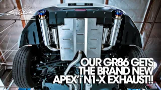 Our Toyota GR86 Gets The Brand NEW APEX'i N1-X Exhaust!!...