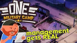 One Military Camp 02 | "Stop wasting my ammo and food and fuel soldiers!!" | Military Base Tycoon!